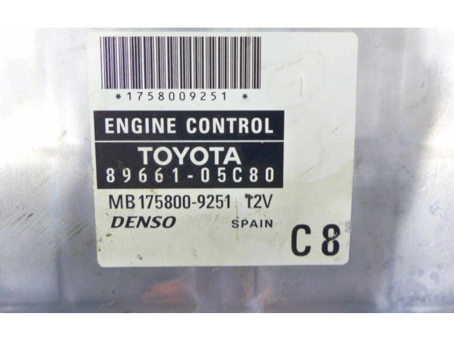 Řídící jednotka 89661-05C80, IMPRK1182145   Toyota Avensis T250 2006
