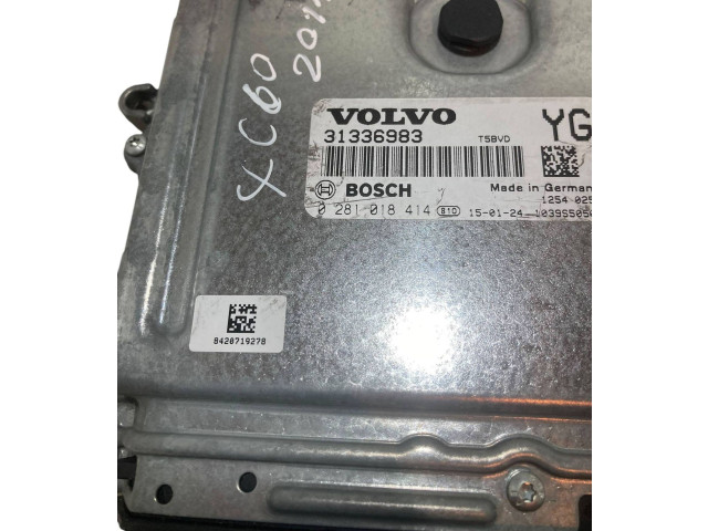 Řídící jednotka 0281018414, 31336983   Volvo XC60 2012