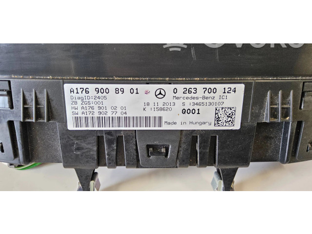 Přístrojová deska  Mercedes-Benz A W176 2014 A1769008901, 0263700124  