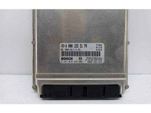 Řídící jednotka A0001533179, 0281010426   Mercedes-Benz A W168 2000