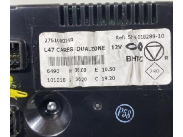 Блок управления климат-контролем 275100024R   Renault Latitude (L70)