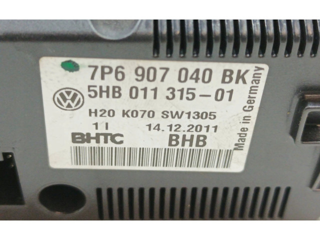 Блок управления климат-контролем 7P6907040BK, 5HB011315-01   Volkswagen Touareg II