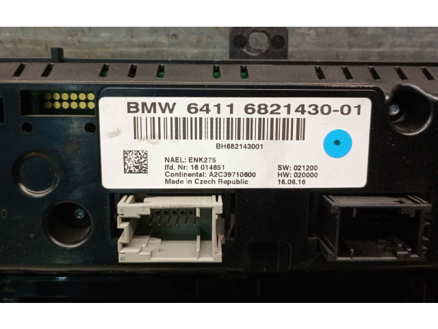 Блок управления климат-контролем 64116825513, 64116825513   BMW X4 F26