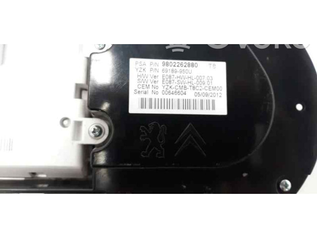 Přístrojová deska  Peugeot 5008 2009 9802262880, 9677785180  