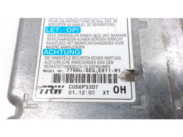 Блок подушек безопасности 77960SEGE811M1, 77960SEGE811   Honda Accord