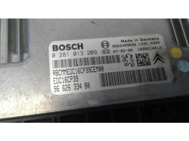 Řídící jednotka 0281013209, 9662633480   Citroen C5 2003