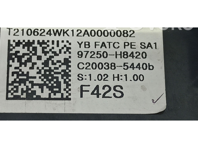 Блок управления климат-контролем 97250H8420SA1, 97250-H8XXX   KIA Stonic