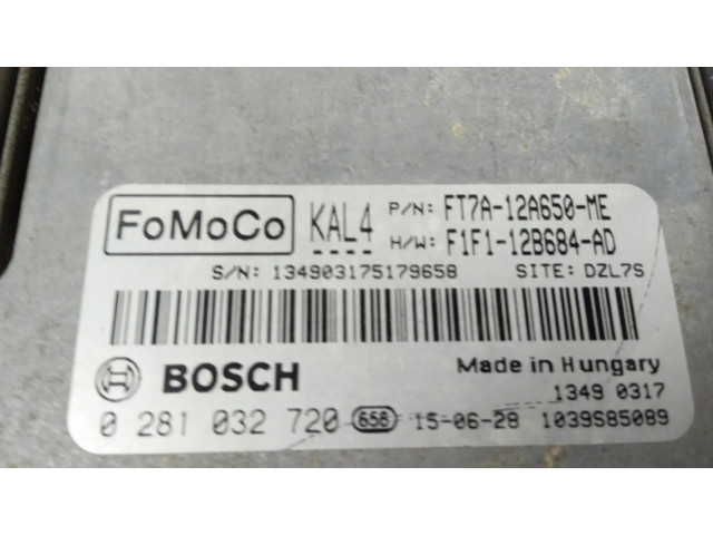 Блок управления двигателя 0281032720, FT7A12A650ME   Ford Tourneo