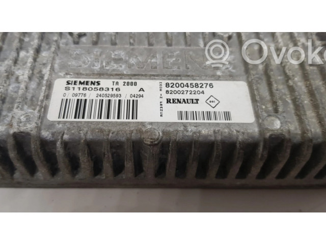 Блок управления двигателя S118058316A, 8200458276   Renault Scenic II -  Grand scenic II