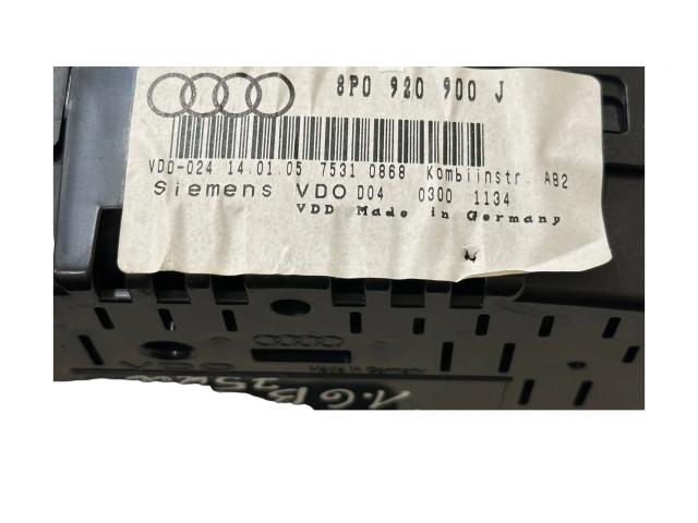 Přístrojová deska  Audi A3 S3 8P 2007 8P0920900J  