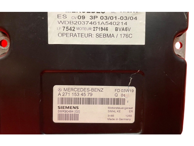Řídící jednotka A2711534579, 5WK90484   Mercedes-Benz C W203 2003