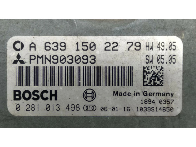 Блок управления двигателя PMN903093, A6391502279   Mitsubishi Colt