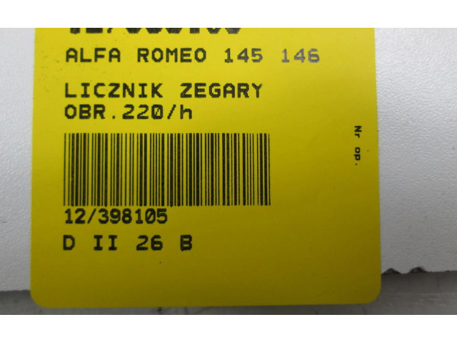 Панель приборов    Alfa Romeo 145 - 146       