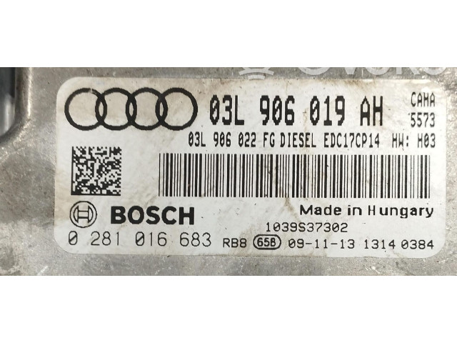 Řídící jednotka 0281016683, 0281016683   Audi A6 S6 C6 4F 2010