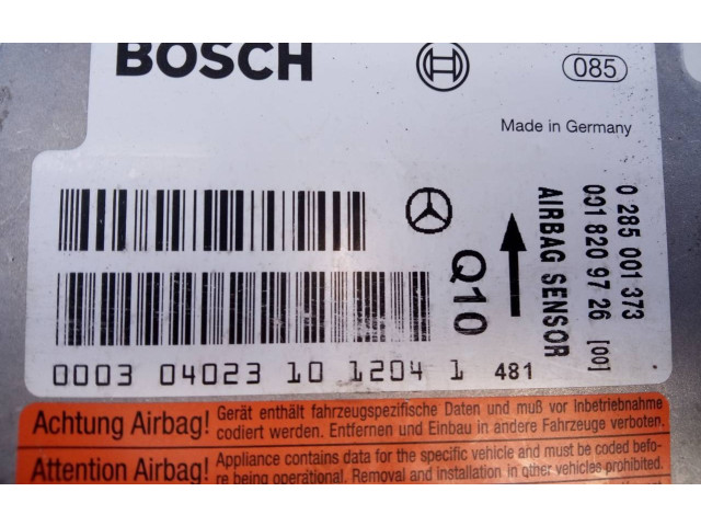 Блок подушек безопасности 0285001373, 0018209726   Mercedes-Benz CLK A209 C209