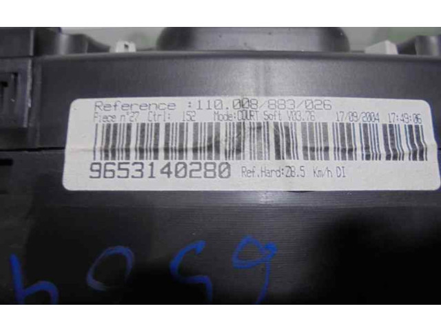 Přístrojová deska  Peugeot 607 2003 9653140280  