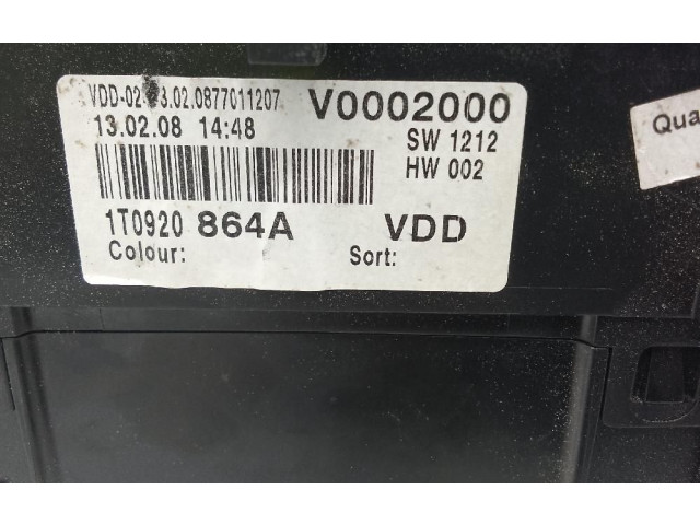 Панель приборов 1T0920864A   Volkswagen Caddy       