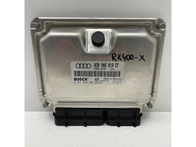 Блок управления двигателя 038906019CF, 0281010405   Audi A6 S6 C5 4B