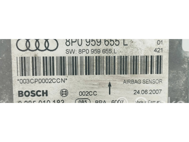 Блок подушек безопасности 8p0959655l   Audi A3 S3 8P