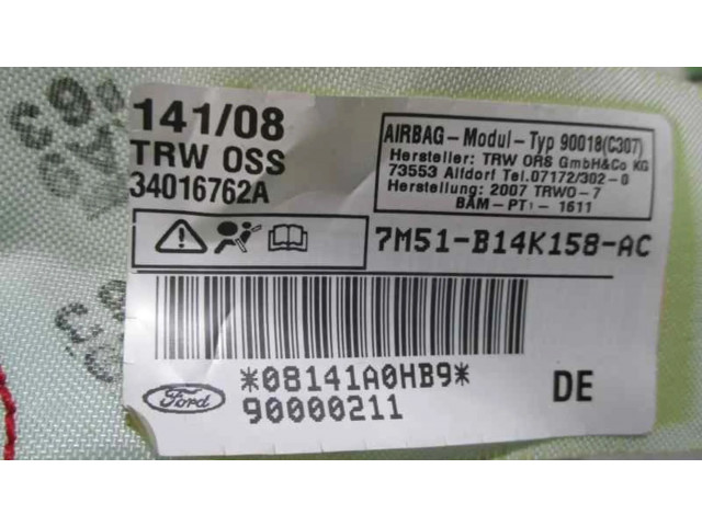 Подушка безопасности двери 7M51B14K158AC, 34016762A   Ford Focus