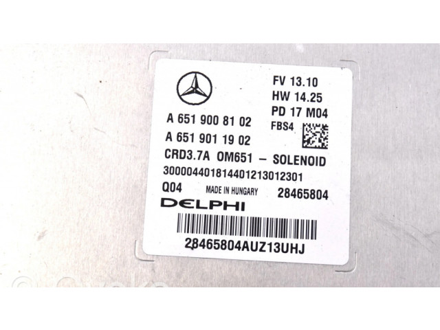 Řídící jednotka A6519008102, A6519011902   Mercedes-Benz SLC R172 2017