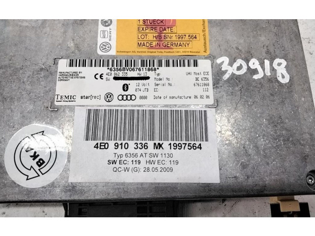 Řídící jednotka 4E0910336MX, 4E0910336MX   Audi A6 Allroad C6 2007