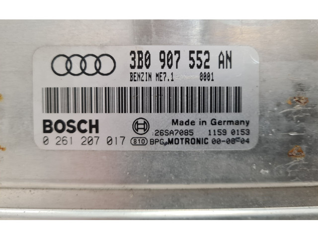 Řídící jednotka 3B0907552AN, 0261207017   Audi A6 S6 C5 4B 1998