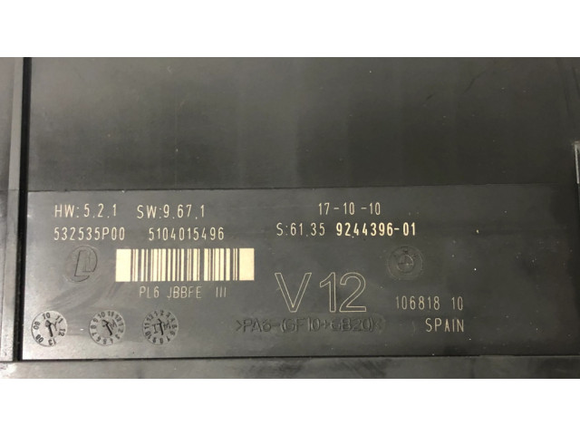 Блок комфорта 924439601, 9244396   BMW 5 GT F07   
