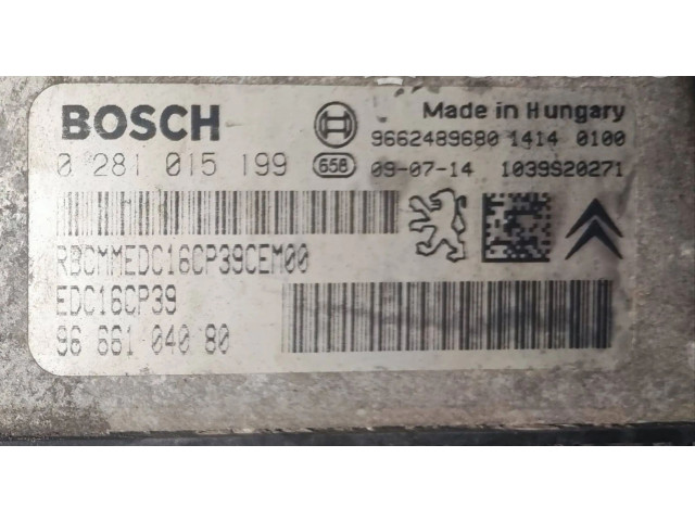 Řídící jednotka 9662489680, 0281015199   Peugeot 807 2009