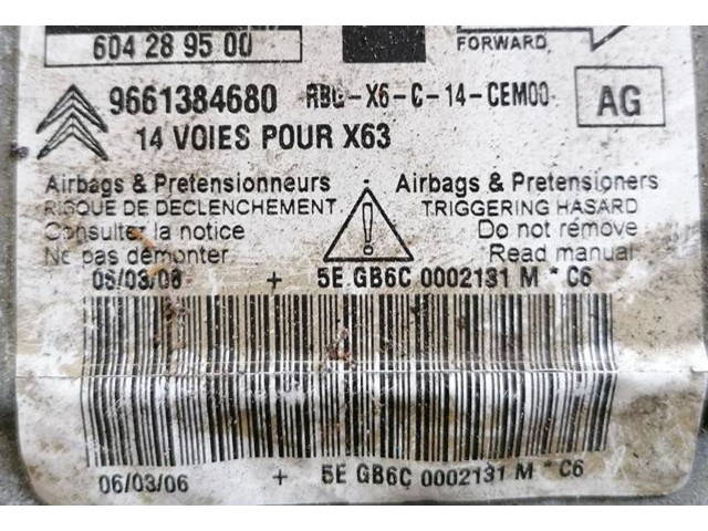 Řídící jednotka 9661384680, 604289500   Citroen C6 2007