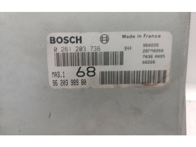 Блок управления двигателя 0261203736, 9620398980   Citroen Saxo