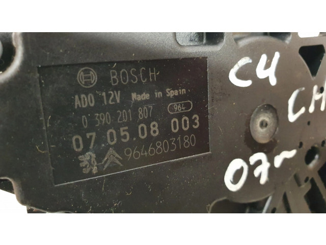 Моторчик заднего дворника 0390201807, 9646803180    Citroen C4 I