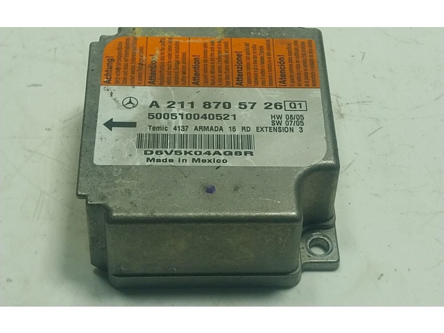 Блок подушек безопасности A2118705726, A2118705726Q1   Mercedes-Benz CLS C219