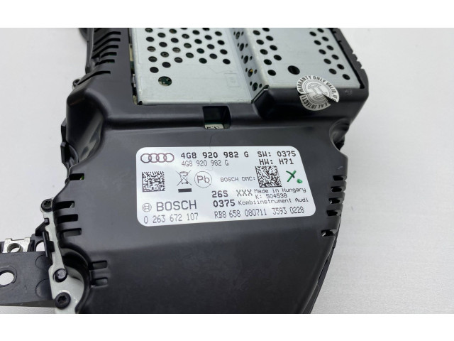 Přístrojová deska  Audi A7 S7 4G 2012 4G8920982G, 0263672107  