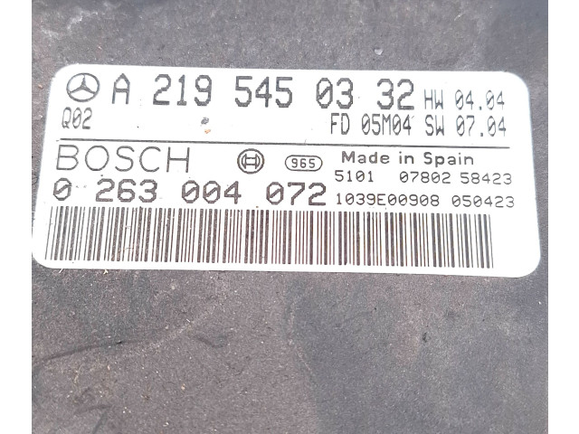 Řídící jednotka A2195450332, 0263004072   Mercedes-Benz CLS C219 2005