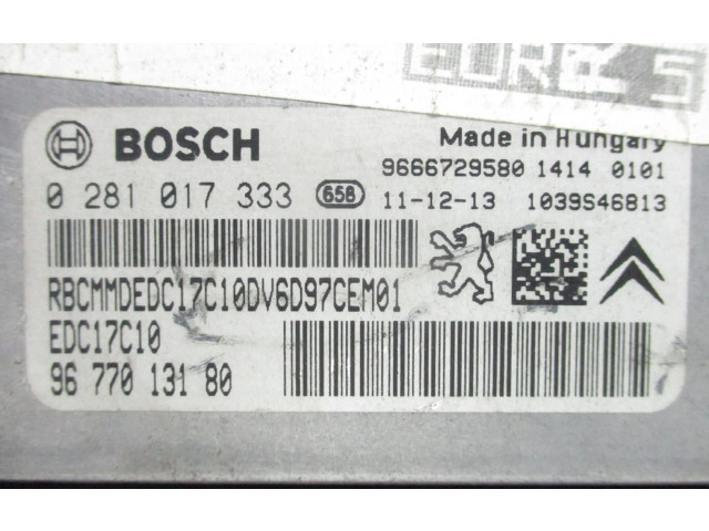 Řídící jednotka 9677013180   Peugeot 207 2012