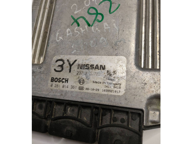 Řídící jednotka 23710JD78B, 0281013855   Nissan Qashqai 2008