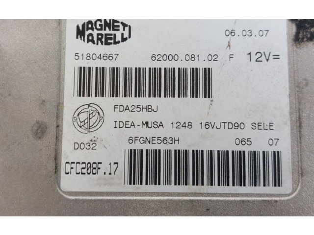 Řídící jednotka 51804667   Lancia Musa 2004
