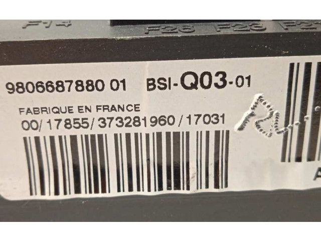 Pojistková skříňka Řídící jednotka BSM 9806687880   Peugeot 308 2017