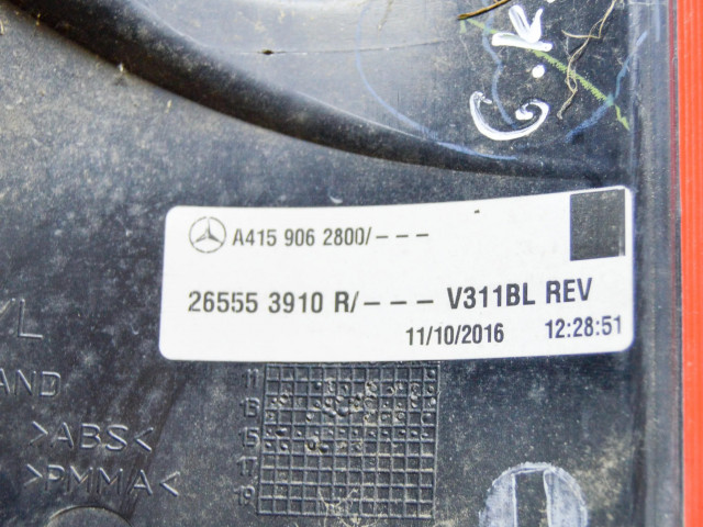 Задний фонарь левый A4159062800, 265553910R    Mercedes-Benz Citan W415   2013-2021 года