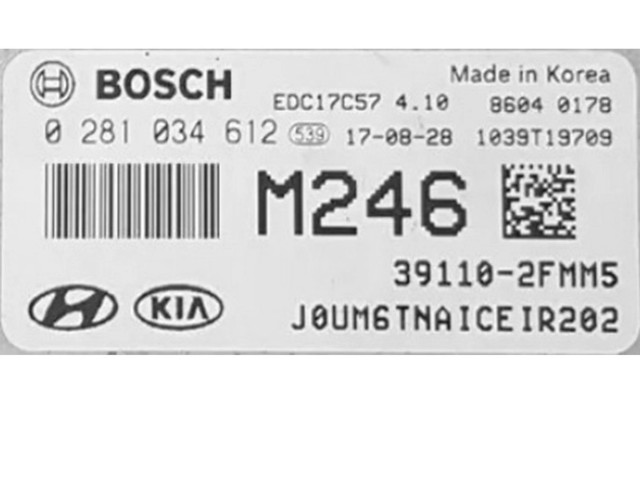 Блок управления двигателем Блок управления 39110-2FMM5, 0281034612   KIA Sorento