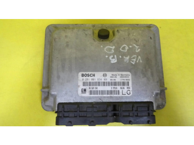 Блок управления двигателя 0281001634, 90569348   Opel Vectra B