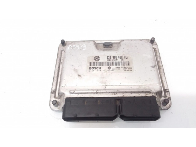 Řídící jednotka 038906012CE, 0281010257   Skoda Fabia Mk1 (6Y) 2000