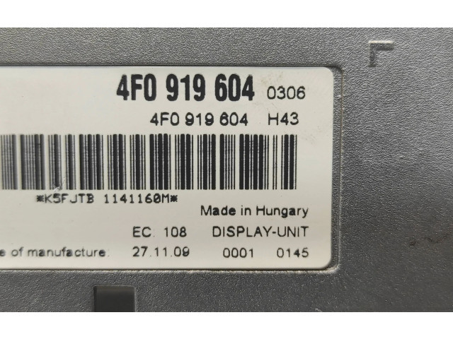 Дисплей    4F0919604, 1141160M   Audi A6 S6 C6 4F