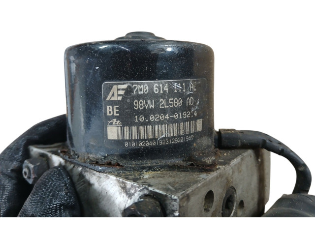 Блок АБС 7M0614111, 98VW2L580AD   Volkswagen  Sharan  2001 - 2010 года