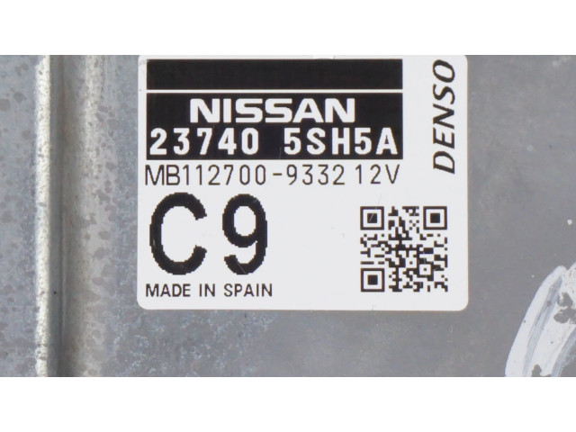 Блок управления двигателем ECU 237405SH5A, MB1127009332   Nissan Leaf I (ZE0)    