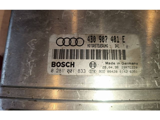 Блок управления двигателя 4B0907401E, 28RTE220   Audi A6 S6 C5 4B