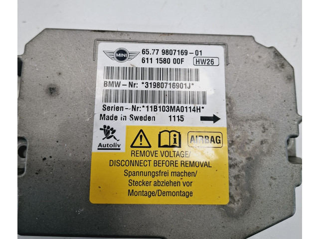 Блок подушек безопасности 9807169   Mini Cooper Countryman R60