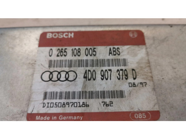 Блок управления АБС 4D0907379D, 0265108005   Audi A4 S4 B5 8D