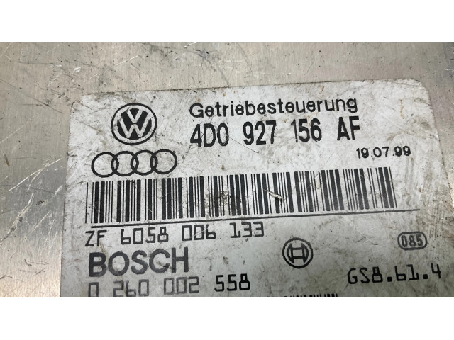 Блок управления коробкой передач 4D0927156AF, 6058006133   Audi A8 S8 D2 4D